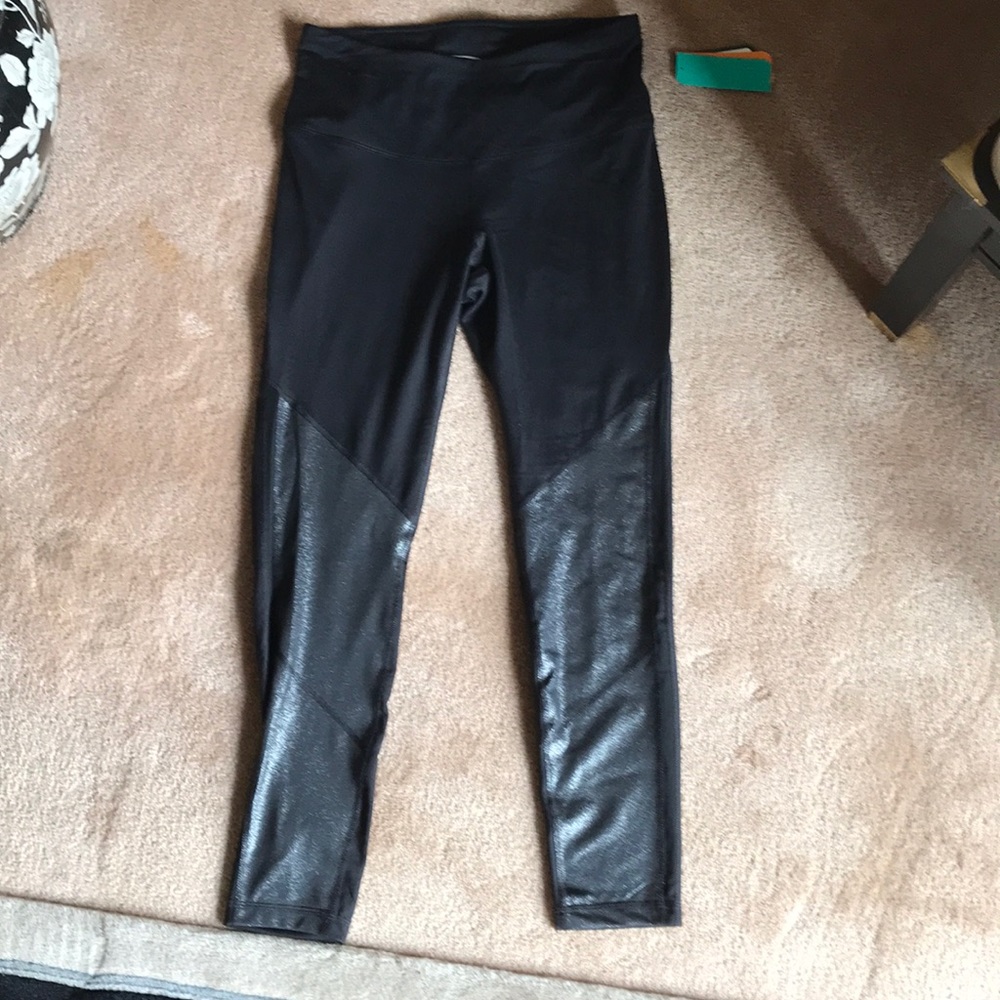 Black & Silver sparkling glitter leggings